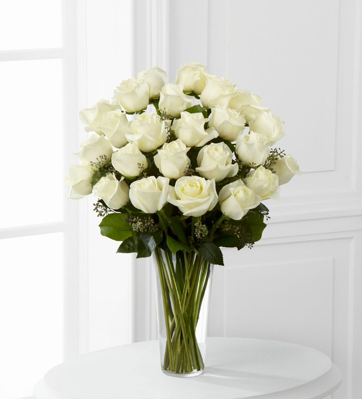 V White Rose Bouquet Ottawa Flowers Inc.