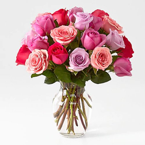 24 Mixed Colour Roses Ottawa Flowers Inc.