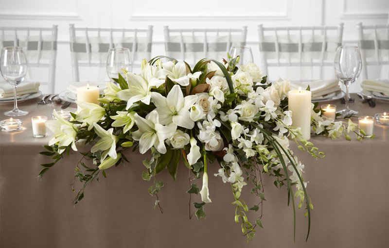 White Linen Arrangement Ottawa Flowers Inc.