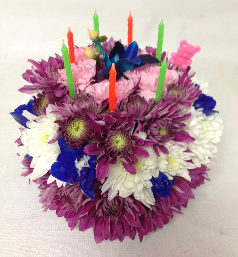 Floral Birthday Cake Ottawa Flowers Inc.