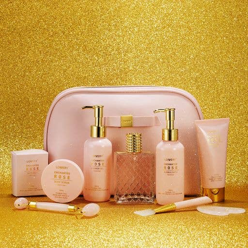 Enchanted Rose Self Care Kit - Perfumes, Jade Roller & More
