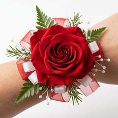 Single Red Rose Wrist Corsage