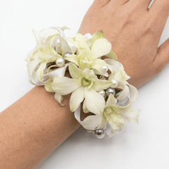 White Orchid Bracelet Corsage
