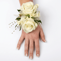 White Rose Wrist Corsage