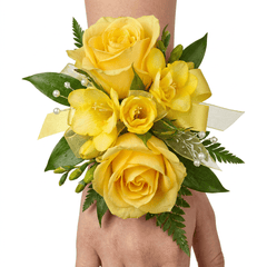 Yellow Rose Wrist Corsage