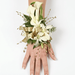 Orchid and Calla Lily Wrist Corsage