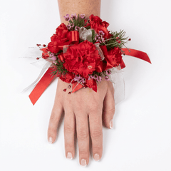 Red Carnation Wrist Corsage