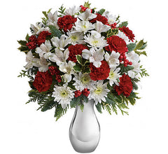 Silver And Snowflakes Bouquet