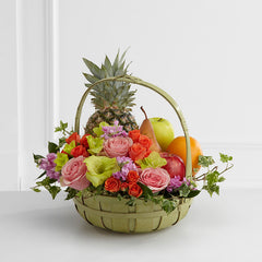  Rest in Peace Fruit & Flowers Basket