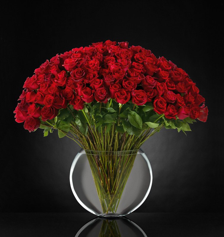 100 Red Roses - Breathless Luxury Bouquet – Ottawa Flowers Inc.