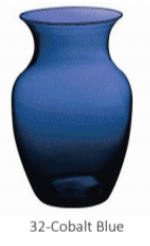 Rose Vase Blue - 8in