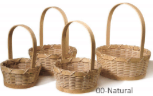 Oakwood Round Basket 4in - Natural