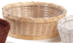 Oakwood Round Planter 10inx4in - Natural