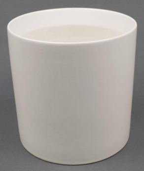 Cylindar Ceramic 6.5inx6.5in - White