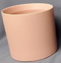 Cylindar Ceramic 6.5inx6.5in - Rose