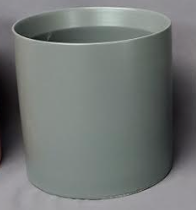 Cylindar Ceramic 6.5inx6.5in - Grey