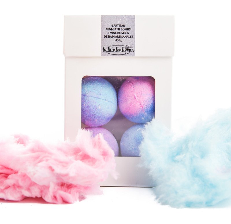 i am wonderful – cotton candy mini-bath bombs set
