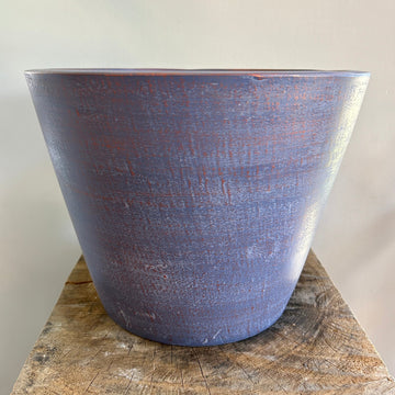 Large Purple Tapered Ceramic Pot 11in