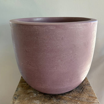 Large Round Purple Ceramic Pot 10.5in