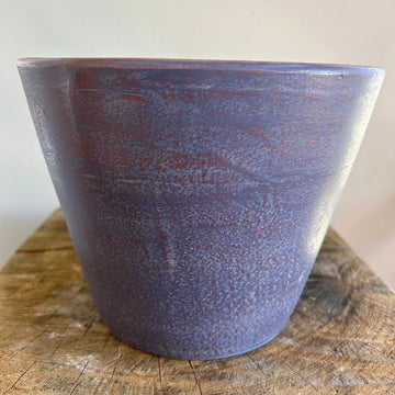 Medium Purple Tapered Ceramic Pot 7in
