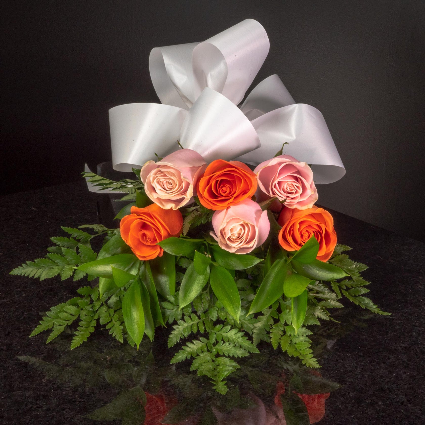 Orange & Blush Pink Roses – Ottawa Flowers Inc.