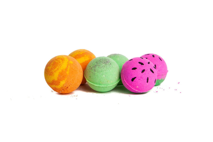 i am fun | mini-bath bombs set | honeydew mango watermelon