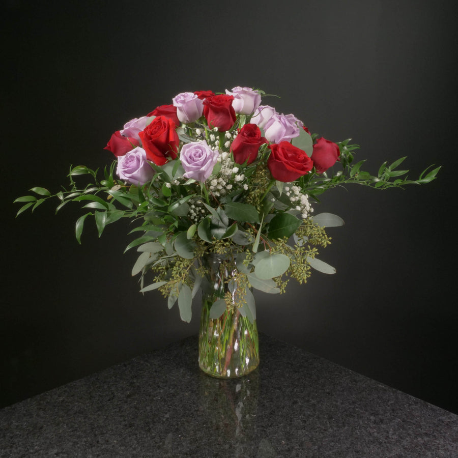  18 Roses / Vase / Fancy