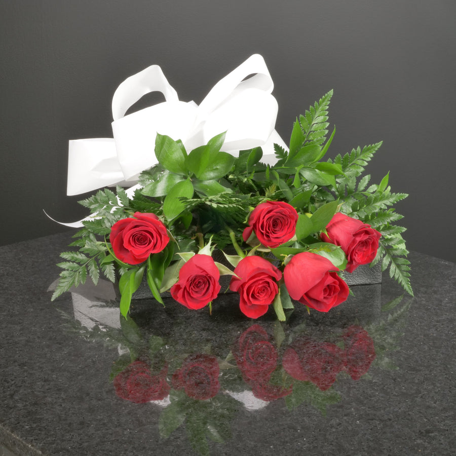 Red Roses 6 Roses / Hand-Tied / Basic