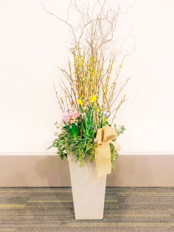 Spring Exterior Planter