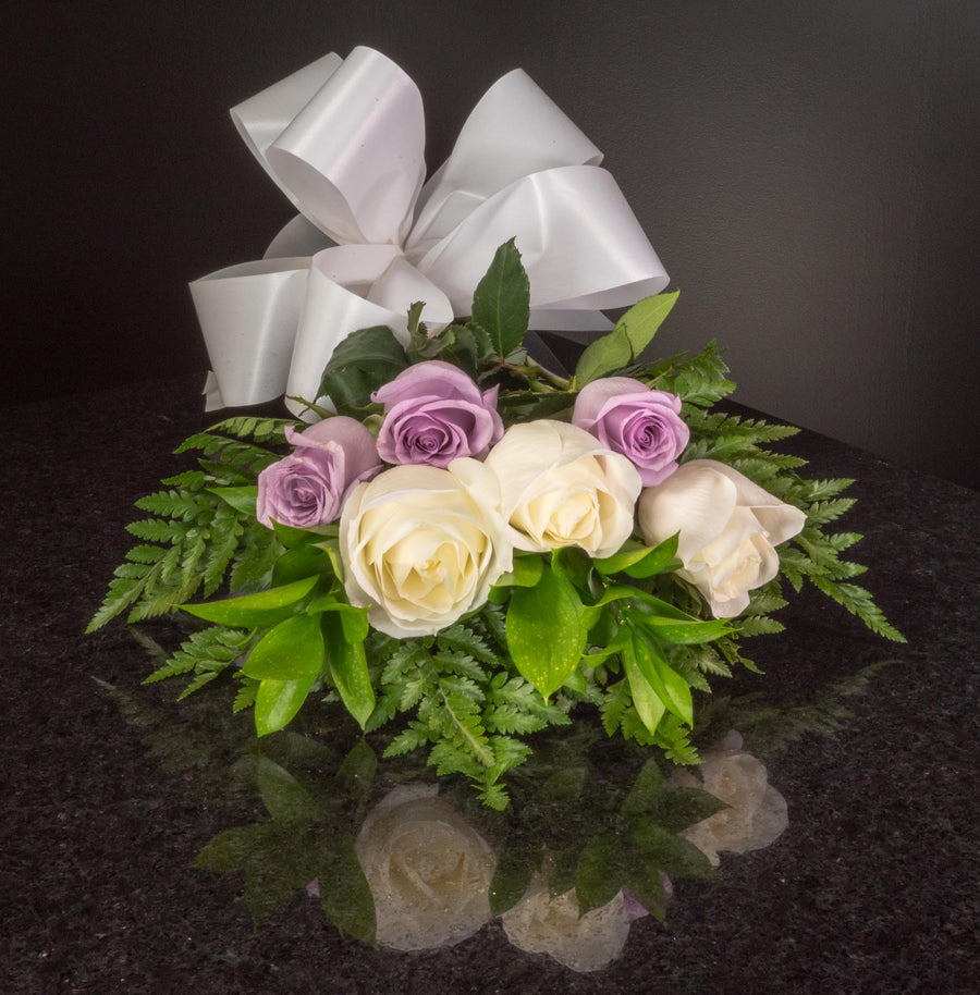 White Lavender Roses 6 Roses / Hand-Tied / Basic