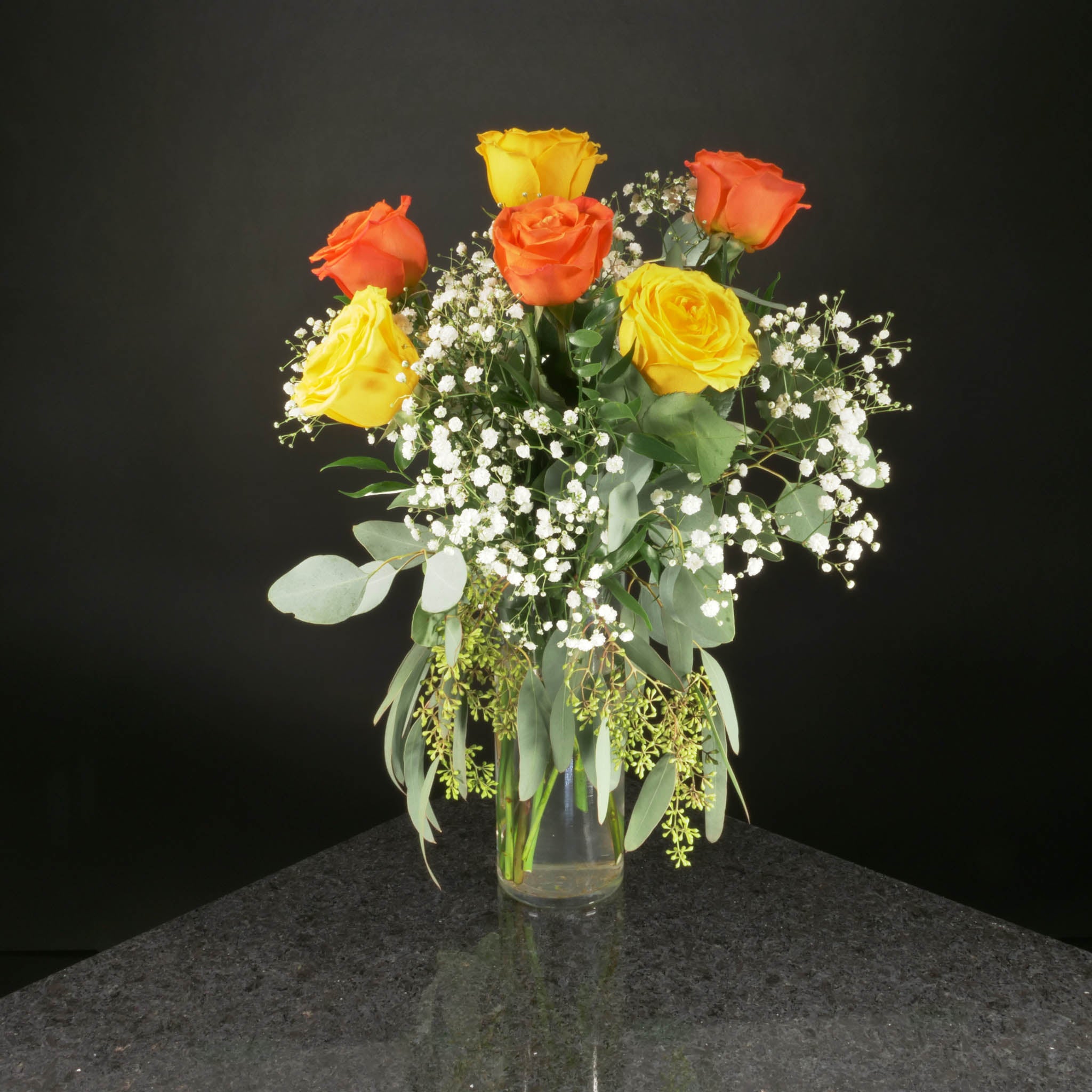Yellow & Orange Roses – Ottawa Flowers Inc.